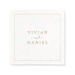 Minimalist Gold Wedding Napkins Minimalist Gold Wedding Napkins