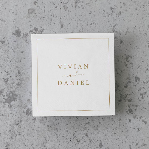 Minimalist Gold Wedding