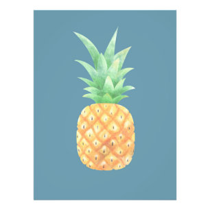 Minimalist Golden Pineapple Photo Print