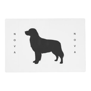 Minimalist Golden Retriever Silhouette Custom Food Placemat