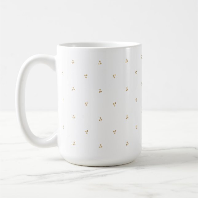 Minimalist Golden Sparkles Mug (Left)
