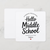 Minimalist Goodbye Preschool Hello Middle School  (Front/Back)