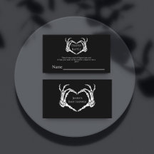 Minimalist Goth Skeleton Baby Shower Diaper Raffle