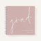 Minimalist Grad Dusty Rose Graduate Guest Book