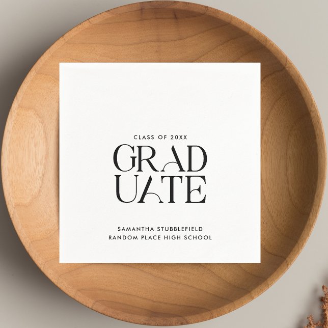 Minimalist Graduation 2025 Senior Party Paper Napkins (Minimalist Graduation 2025 Senior Party Paper Napkins)