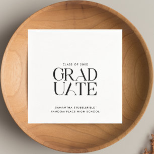 Minimalist Graduation 2026 Senior Party Paper Napkins