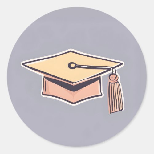 Minimalist Graduation Cap Sticker