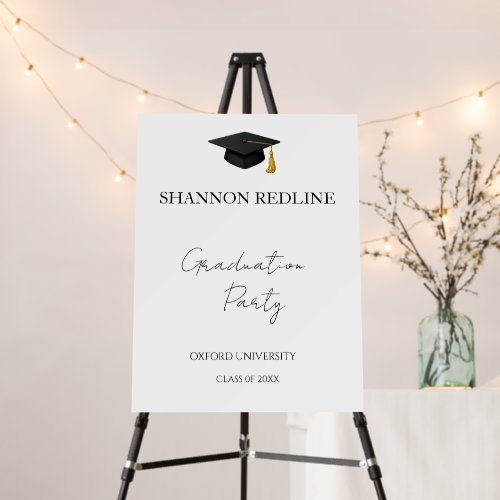 Minimalist Graduation Party Poster