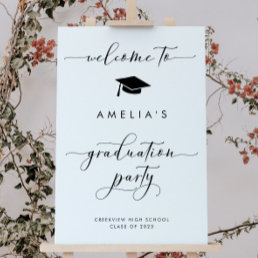 Minimalist Graduation Party Welcome Sign