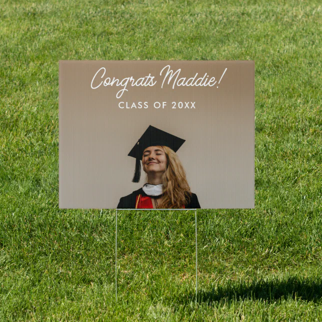 Graduation Mini Sign Minimalist Graduation Sign | Zazzle