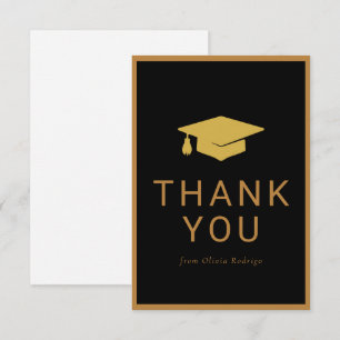 Minimalist Graduation Thank You Card for Friends
