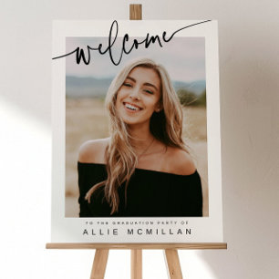 Minimalist Graduation WELCOME SIGN template, Gradu