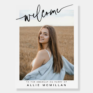 Minimalist Graduation WELCOME SIGN template Party 