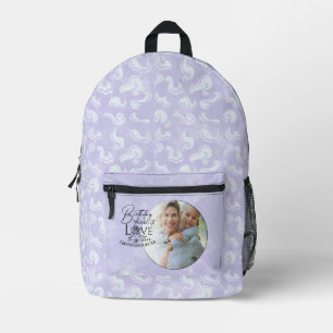 Minimalist Granddaughter Typography Photo Printed Backpack