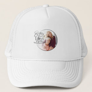 Minimalist Granddaughter Typography Photo Trucker Hat