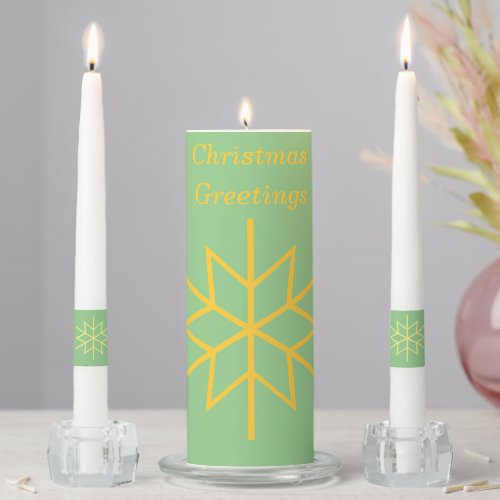 minimalist graphic design festive gold star  unity unity candle set