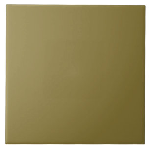 Minimalist Grassy Bengal Yellow  Solid Color Ceramic Tile