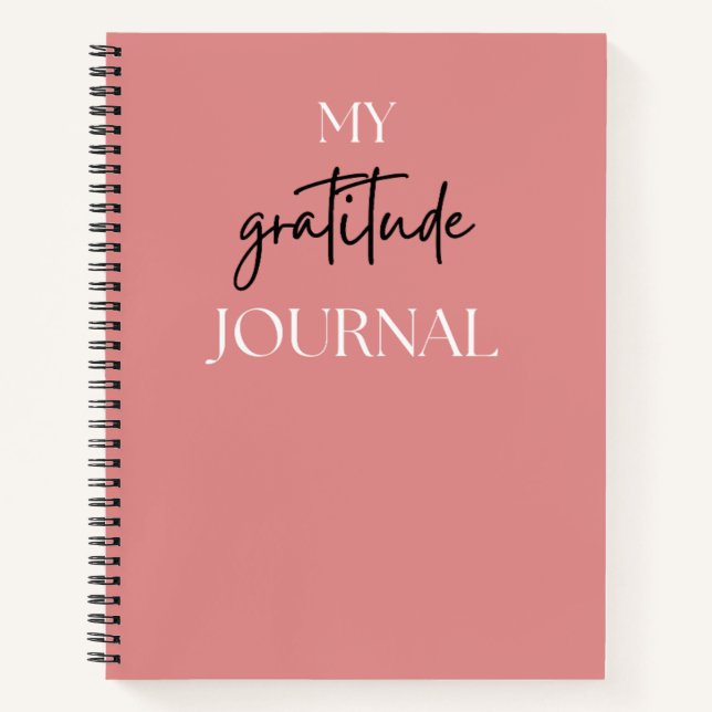 Minimalist Gratitude Journal | Daily Mindfulness & (Front)