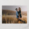 Minimalist Gratitude Photo Holiday Gold Foil Card