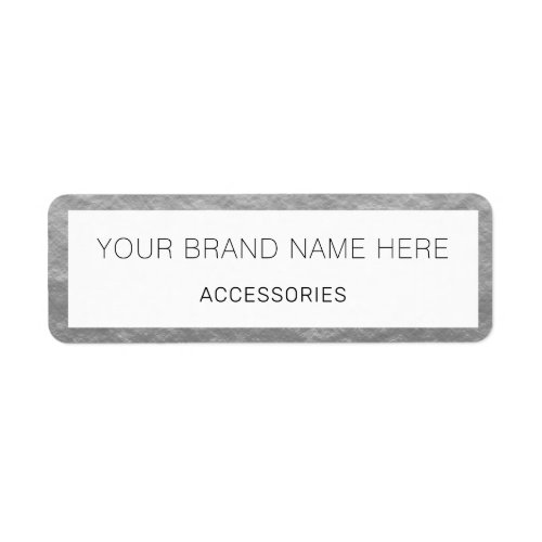 Minimalist Gray Business Closing Sealing Label