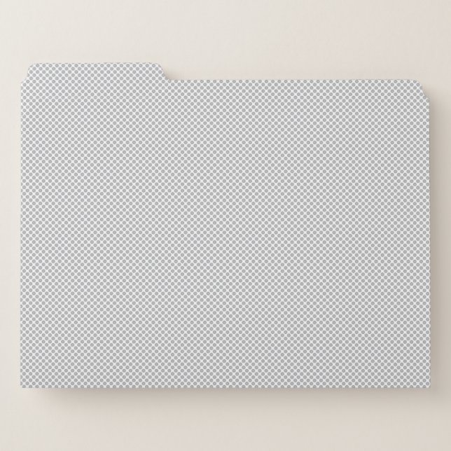 Minimalist Gray Halftone Dot Pattern File Folder (Front Left)