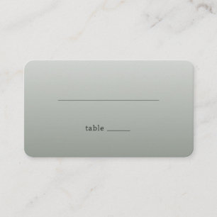 Minimalist Gray Line Divider Place Card