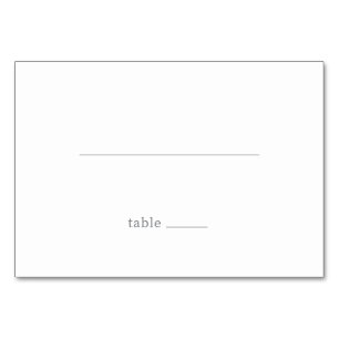 Minimalist Gray Line Table Number