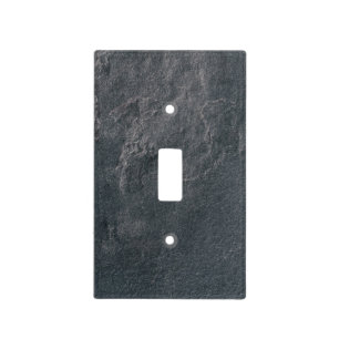 Minimalist Gray Marble Light Switch Covers