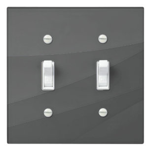 Minimalist Gray Marble Light Switch Covers