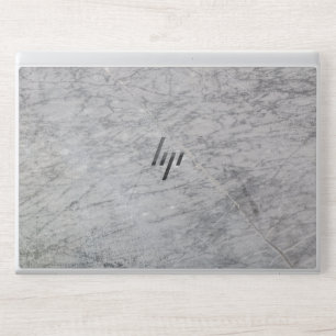 Minimalist Gray marble texture HP Laptop Skin