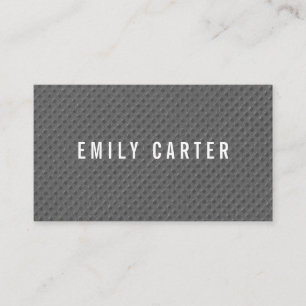Minimalist Gray Pattern Business Card