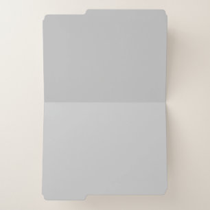 Minimalist Gray Personalized File Folder Set