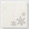 Minimalist Gray Real Snowflake Stone Coaster