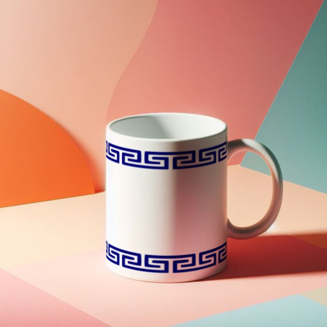 Minimalist Greek Pattern Customizable III Coffee Mug (Creator Uploaded)