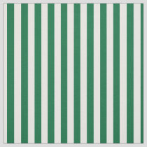 Minimalist Green and White Stripes Fabric