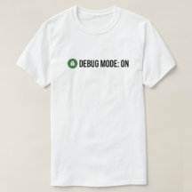 Minimalist Green Bug Debug Mode ON Coding Humor Pr