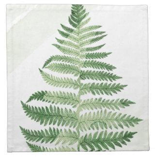 Minimalist Green Fern Cloth Napkin