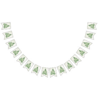 Minimalist Green Fern Wedding Sign