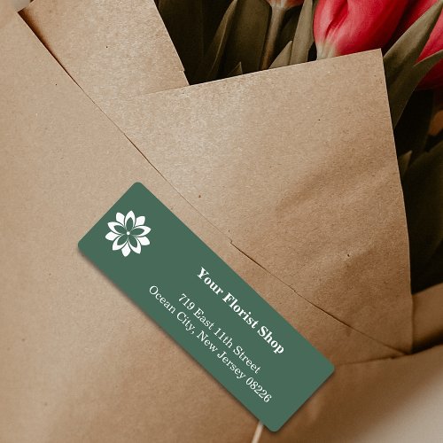 Minimalist Green Florist Shop Product Labels