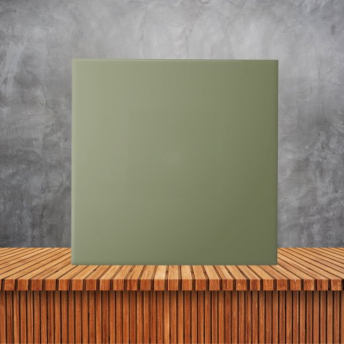 Minimalist Green Plain Solid Color Ceramic Tile