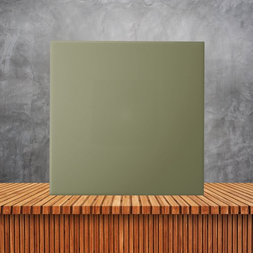 Minimalist Green Plain Solid Color Ceramic Tile
