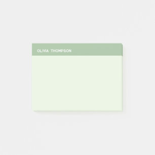Minimalist Green Sticky Post-it Notes