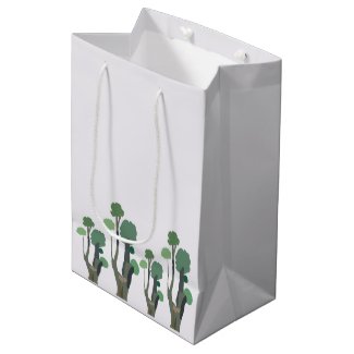 Minimalist Green Tree Pattern