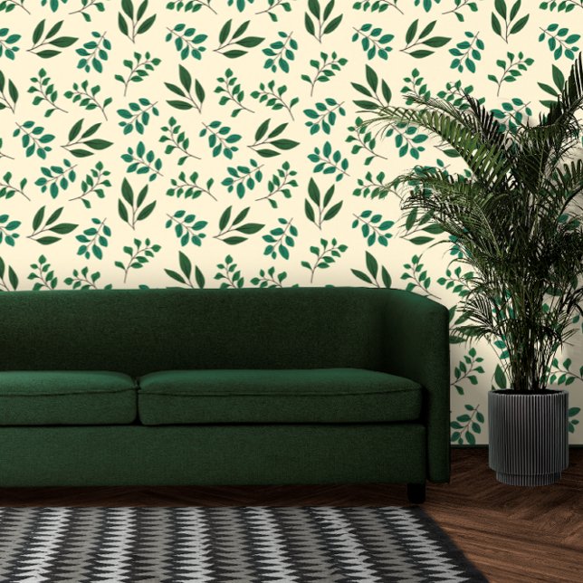 Minimalist Green Watercolor Leaf Texture Wallpaper (Creator Uploaded)