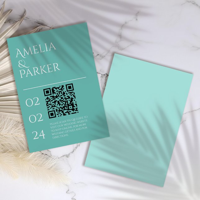 Minimalist Green Wedding Enclosure Card (Creator Uploaded)
