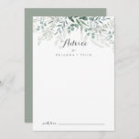 Minimalist Greenery Eucalyptus Wedding Advice Card<br><div class="desc">This minimalist greenery eucalyptus wedding advice card is perfect for a rustic wedding. The design features watercolor elegant green eucalyptus leaves.

These cards are perfect for a wedding,  bridal shower,  baby shower,  graduation party & more. Personalize the cards with the names of the bride and groom,  parents-to-be or graduate.</div>