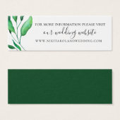 Minimalist Greenery Wedding Website (Front & Back)