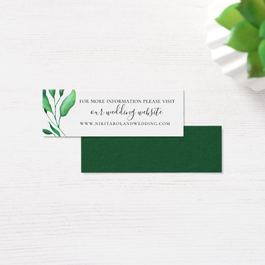Minimalist Greenery Wedding Website (Desk)