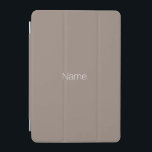 Minimalist greige beige custom name monogram iPad mini cover<br><div class="desc">Elegant minimalist modern greige beige custom name monogram iPad mini Cover</div>