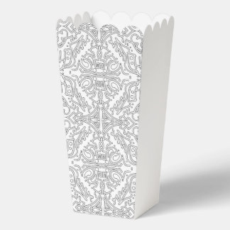 Minimalist Grey Floral Pattern Favor Boxes